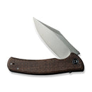 Civivi Sinisys Frame Folding Knife 3.75" 14C28N Sandvik Steel Blade Brown Micarta/Stainless Back Handle VC200392 -Civivi - Survivor Hand Precision Knives & Outdoor Gear Store