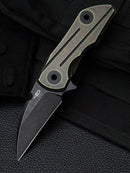 Bestech 2500 Delta Frame Folding Knife 2.5" S35VN Steel Blade Bronze Titanium Handle KT2006D -Bestech Knives - Survivor Hand Precision Knives & Outdoor Gear Store