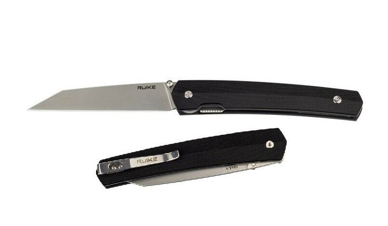 RUIKE P865 Linerlock Folding Knife 3.5" 14C28N Steel Blade Black G10 Handle EP865B -RUIKE - Survivor Hand Precision Knives & Outdoor Gear Store