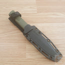 Cold Steel SRK Compact Fixed Knife 5" Black Tuff-Ex Coated SK5 Carbon Steel Clip Point Blade OD Green Kray-Ex Handle 49LCKDODBK -Cold Steel - Survivor Hand Precision Knives & Outdoor Gear Store