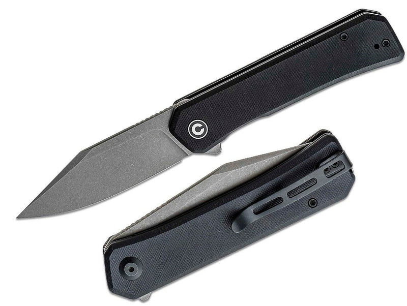 Civivi Relic Linerlock Folding Knife 3.48" Nitro-V Steel Blade Black G10 Handle 20077B1 -Civivi - Survivor Hand Precision Knives & Outdoor Gear Store