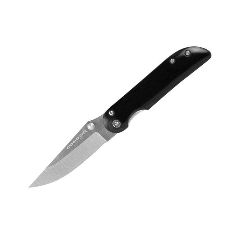 Condor Wendigo Framelock Folding Knife 3" 1095 High Carbon Steel Drop Point Blade Black Paper Micarta Handle 80934HC -Condor - Survivor Hand Precision Knives & Outdoor Gear Store