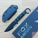 Fox Ferox Fixed Knife 3.5" Bohler N690 Steel Full Tang Blade Black G10 Handle 630B -Fox - Survivor Hand Precision Knives & Outdoor Gear Store