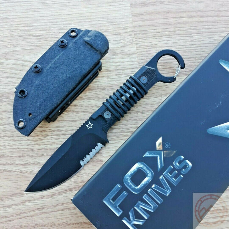 Fox Ferox Fixed Knife 3.5" Bohler N690 Steel Full Tang Blade Black G10 Handle 630B -Fox - Survivor Hand Precision Knives & Outdoor Gear Store