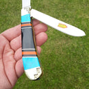 Frost Cutlery Arrowhead Trapper Pocket Knife Stainless Blades Turquoise Handle HS108AH -Frost Cutlery - Survivor Hand Precision Knives & Outdoor Gear Store