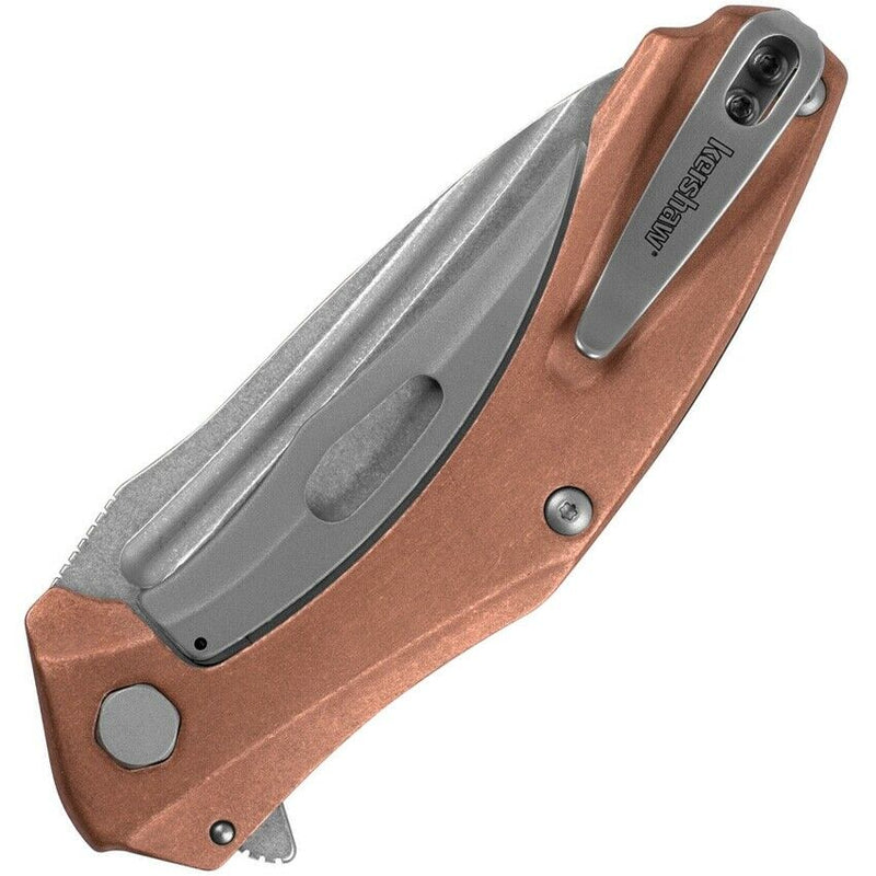 Kershaw Natrix Folding Knife 3.25" D2 Tool Steel Drop Point Blade Cooper Handle 7007CU -Kershaw - Survivor Hand Precision Knives & Outdoor Gear Store