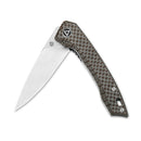 QSP Knife Leopard Folding Knife 3" 14C28N Sandvick Steel Blade Micarta Handle 135D -QSP Knife - Survivor Hand Precision Knives & Outdoor Gear Store