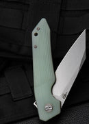 Bestech Knives TEXEL Folding Knife 3.25" D2 Tool Steel Blade Jade G10 Handle G21B1 -Bestech Knives - Survivor Hand Precision Knives & Outdoor Gear Store