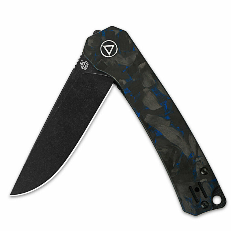 QSP Knife Osprey Folding Knife 3.25" 14C28N Black Steel Blade G10/Carbon Fiber Handle 139G2 -QSP Knife - Survivor Hand Precision Knives & Outdoor Gear Store