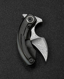 Bestech Knives STRELIT Folding Knife 2.13" Damascus Steel Blade Titanium Handle KT2103H -Bestech Knives - Survivor Hand Precision Knives & Outdoor Gear Store