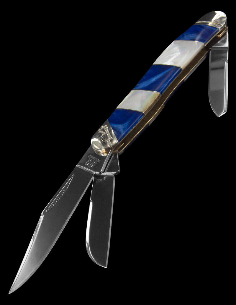 Rough Ryder Stockman Pocket Knife Stainless Steel Blades Mother Of Pearl/Acrylic Handle 2024 -Rough Ryder - Survivor Hand Precision Knives & Outdoor Gear Store