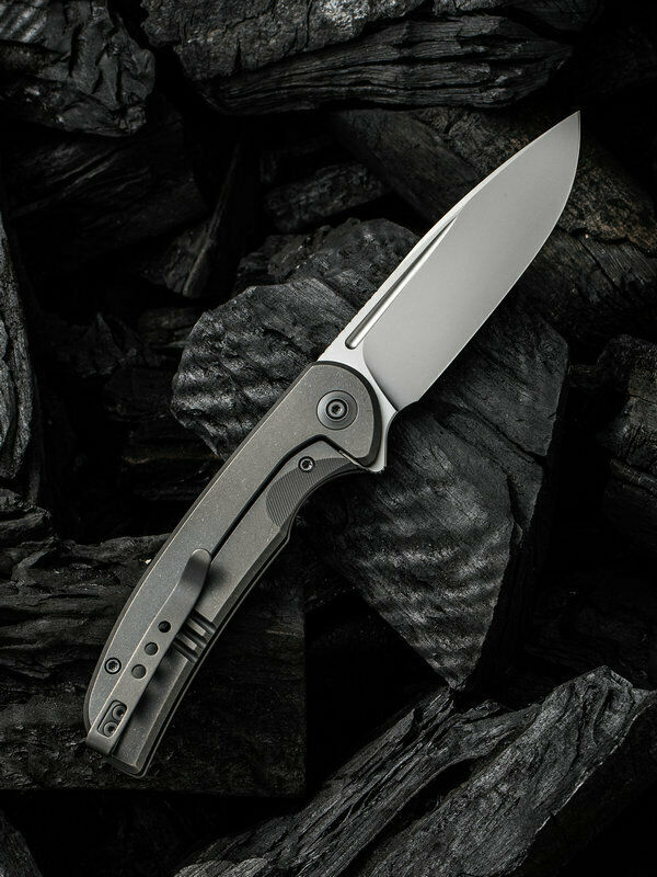 We Knife Co Beacon Folding Knife 3.48" CPM 20CV Steel Blade Gray Titanium Handle 20061B1 -We Knife Co - Survivor Hand Precision Knives & Outdoor Gear Store