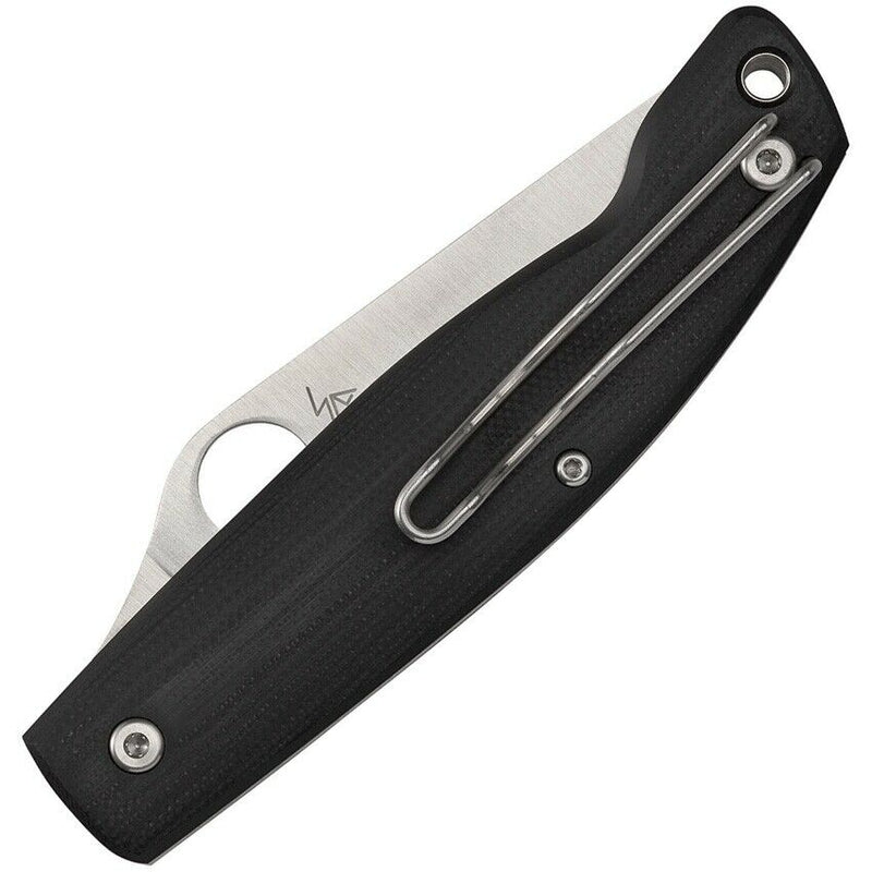 Spyderco Pattadese Linerlock Folding Knife 3.13" M390 Steel Blade Black G10 Handle 257GP -Spyderco - Survivor Hand Precision Knives & Outdoor Gear Store