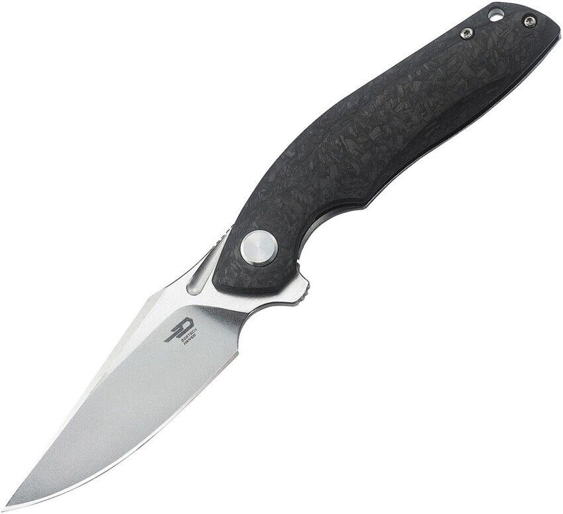 Bestech Knives Ghost Folding Knife 3.5" S35VN Steel Blade Carbon Fiber/Titanium Handle T1905C1 -Bestech Knives - Survivor Hand Precision Knives & Outdoor Gear Store