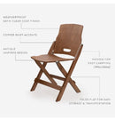 Barebones Living Ridgetop Wood Folding Chair Antique-Style Easy-Carry Handle RE584 -Barebones Living - Survivor Hand Precision Knives & Outdoor Gear Store