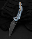 Bestech Knives Marukka Frame Folding Knife 3.63" Bohler M390 Steel Blade Blue Titanium Handle KT2002B -Bestech Knives - Survivor Hand Precision Knives & Outdoor Gear Store