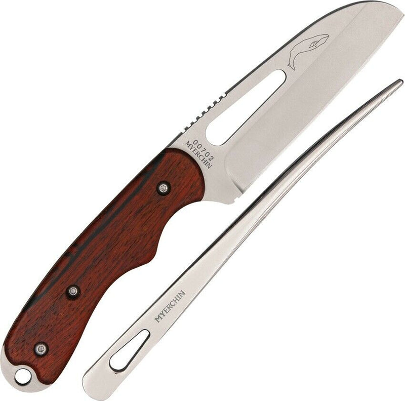 Myerchin Generation 2 Pro Fixed Knife 4" Stainless Steel Full Tang Blade Cocobolo Wood Handle W100 -Myerchin - Survivor Hand Precision Knives & Outdoor Gear Store