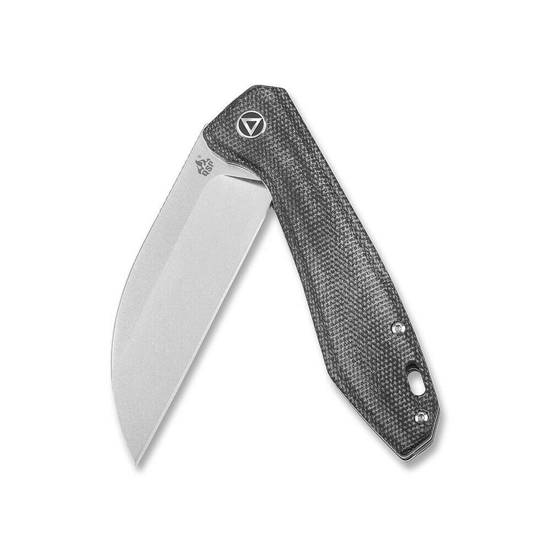 QSP Knife Pelican Folding Knife 3.63" CPM S35VN Steel Blade Black Micarta Handle 118D1 -QSP Knife - Survivor Hand Precision Knives & Outdoor Gear Store