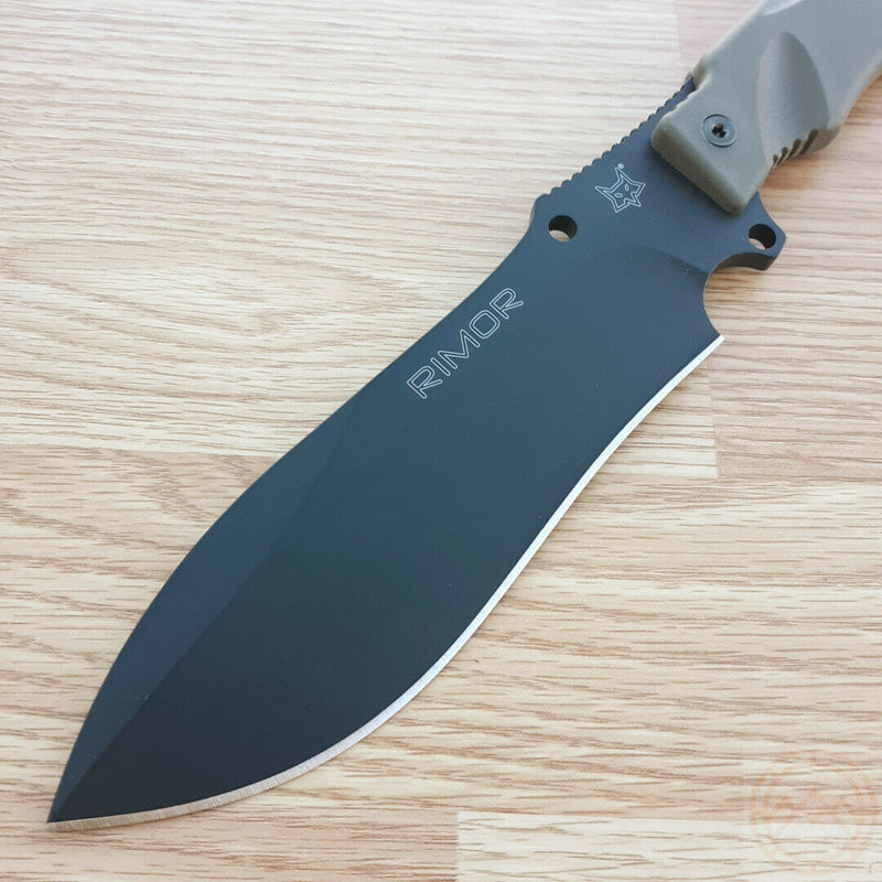 Fox Rimor Fixed Knife 6.88" Bohler N690 Steel Full Tang Blade OD Green FRN Handle 9CM07OD -Fox - Survivor Hand Precision Knives & Outdoor Gear Store