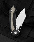 Bestech Knives Kasta Linerlock Folding Knife 3.5" 154CM Steel Blade Black And Tan G10 Handle KG45B -Bestech Knives - Survivor Hand Precision Knives & Outdoor Gear Store