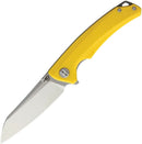 Bestech Knives TEXEL Folding Knife 3.25" D2 Tool Steel Blade Yellow G10 Handle G21C1 -Bestech Knives - Survivor Hand Precision Knives & Outdoor Gear Store