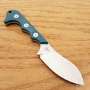 QSP Knife Neckmuk Neck Fixed Knife 2.88" D2 Tool Steel Blade Blue Micarta Handle 125D -QSP Knife - Survivor Hand Precision Knives & Outdoor Gear Store