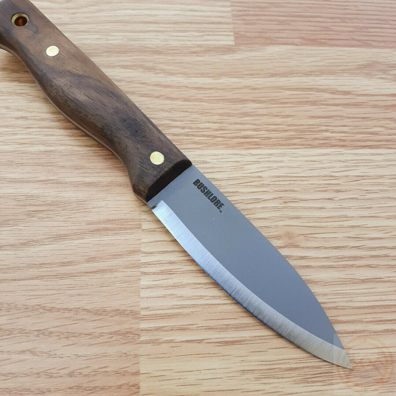 Condor Bushlore Fixed Knife 4.25" 1075HC Steel Full Tang Blade Walnut Handle TK23243HC -Condor - Survivor Hand Precision Knives & Outdoor Gear Store