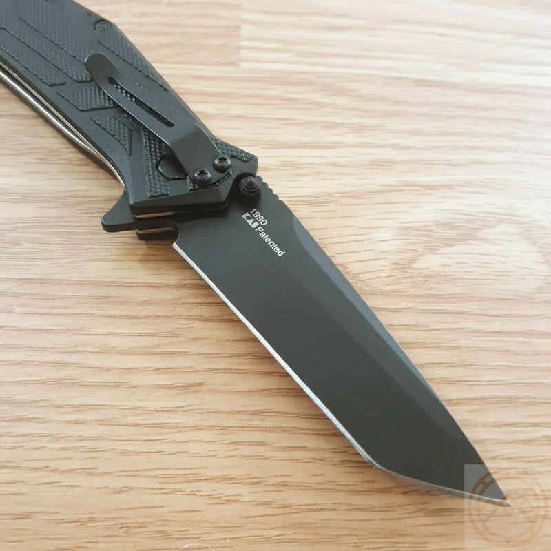 Kershaw Brawler Linerlock Folding Knife 3" 8Cr13MoV Steel Blade Black GRN Handle 1990 -Kershaw - Survivor Hand Precision Knives & Outdoor Gear Store