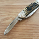 Rough Ryder Canoe Pocket Knife 440 Steel Spear And Pen Blades Imitation Stag Handle 2359 -Rough Ryder - Survivor Hand Precision Knives & Outdoor Gear Store