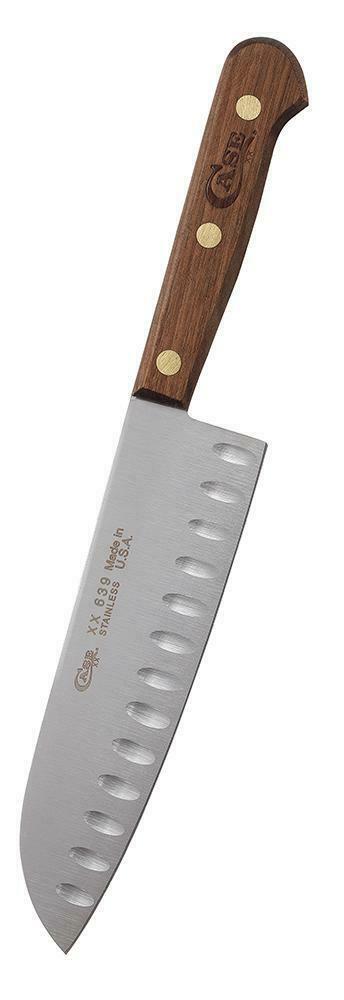 Case XX Cutlery Santoku Kitchen Knife 7" Stainless Steel Blade Walnut Handle 07322 -Case Cutlery - Survivor Hand Precision Knives & Outdoor Gear Store