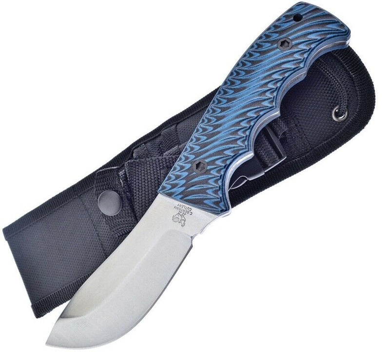 Hen & Rooster Fixed Knife 4" Stainless Steel Skinner Blade Black/Blue G10 Handle 005BL -Hen & Rooster - Survivor Hand Precision Knives & Outdoor Gear Store