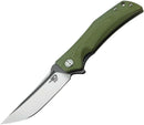 Bestech Knives Scimitar Liner Folding Knife 3.75" D2 Tool Steel Blade Green G10 Handle G05B2 -Bestech Knives - Survivor Hand Precision Knives & Outdoor Gear Store