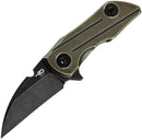 Bestech 2500 Delta Frame Folding Knife 2.5" S35VN Steel Blade Bronze Titanium Handle KT2006D -Bestech Knives - Survivor Hand Precision Knives & Outdoor Gear Store