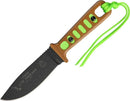 TOPS Lite Trekker Survival Fixed Knife 4.25" 1095HC Steel Full Blade Micarta / Green Composition TLT01SG -TOPS - Survivor Hand Precision Knives & Outdoor Gear Store