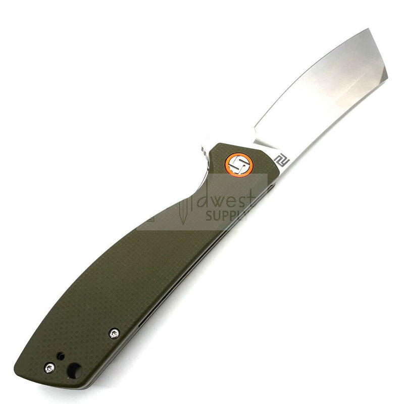 Artisan Cutlery Tomahawk Folding Knife 3.75" D2 Tool Steel Blade Green G10 Handle 1815PGNF -Artisan Cutlery - Survivor Hand Precision Knives & Outdoor Gear Store