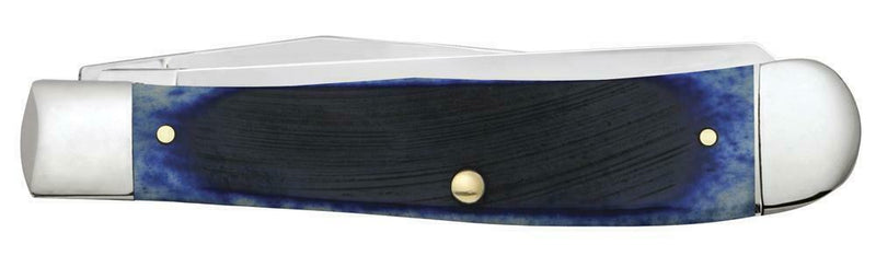 Case XX Ford Trapper Pocket Knife Stainless Steel Blades Blue Sawcut Bone Handle 14301 -Case Cutlery - Survivor Hand Precision Knives & Outdoor Gear Store