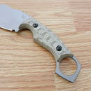 Fox Monkey Thumper Fixed Knife 3.5" Niolox Steel Blade Green Micarta Handle 633OD -Fox - Survivor Hand Precision Knives & Outdoor Gear Store