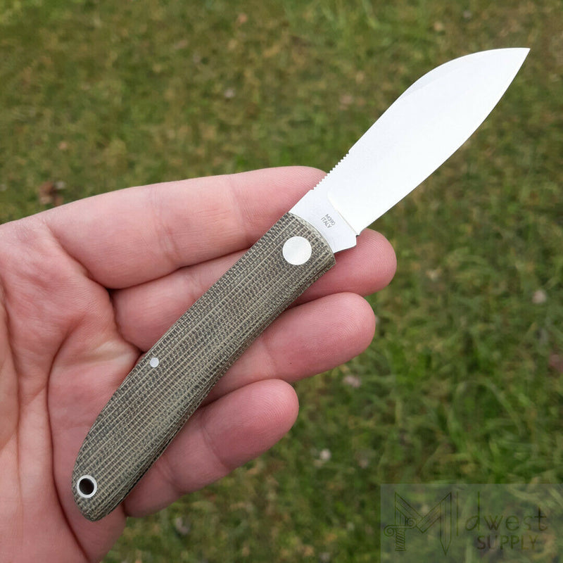 Fox Livri Slip Joint Folding Knife 2.75" Bohler M390 Steel Blade Green Micarta Handle 273 -Fox - Survivor Hand Precision Knives & Outdoor Gear Store