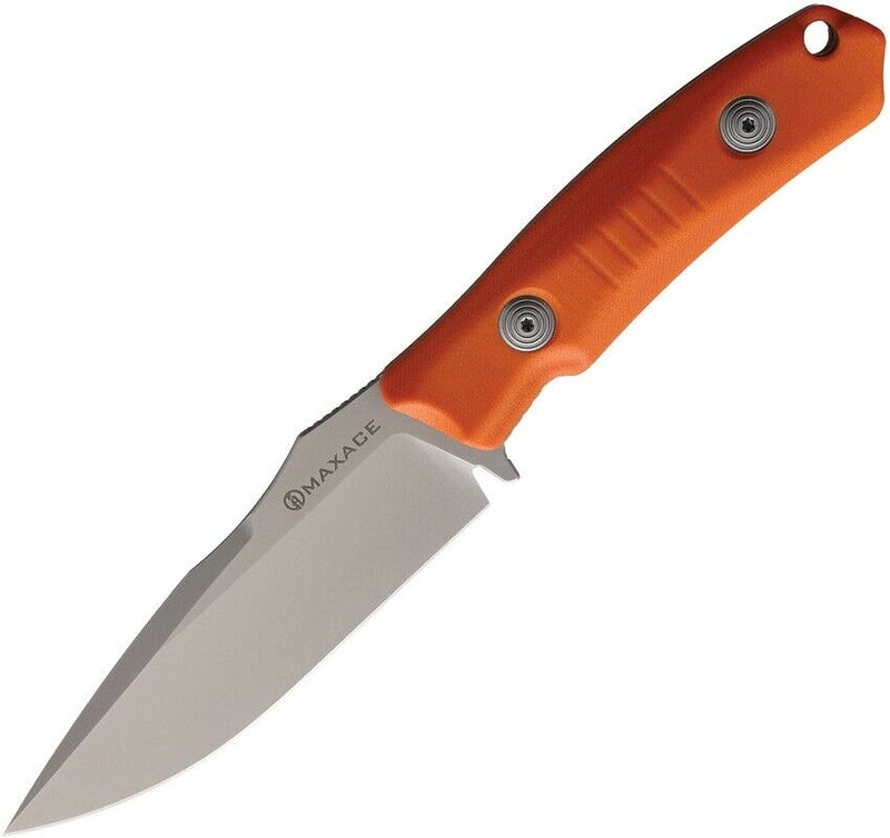 Maxace Baal Fixed Knife 4" Vanadis 4E Steel Full Tang Blade Orange G10 Handle XMBL02 -Maxace - Survivor Hand Precision Knives & Outdoor Gear Store