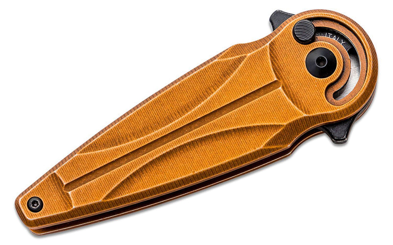 Fox Saturn Folding Knife 2.56" N690 Steel Blade Copper Aluminum Handle 551ALCOB -Fox - Survivor Hand Precision Knives & Outdoor Gear Store