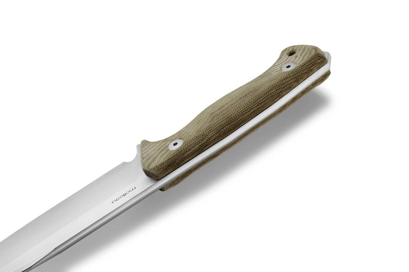 LionSTEEL T6 Fixed Knife Bohler K490 Steel Blade Green Canvas Micarta Handle T6CVG -LionSTEEL - Survivor Hand Precision Knives & Outdoor Gear Store