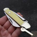 Rough Ryder Marlin Spike Pocket Knife 440 Steel Blades Yellow Smooth Synthetic Handle R897 -Rough Ryder - Survivor Hand Precision Knives & Outdoor Gear Store