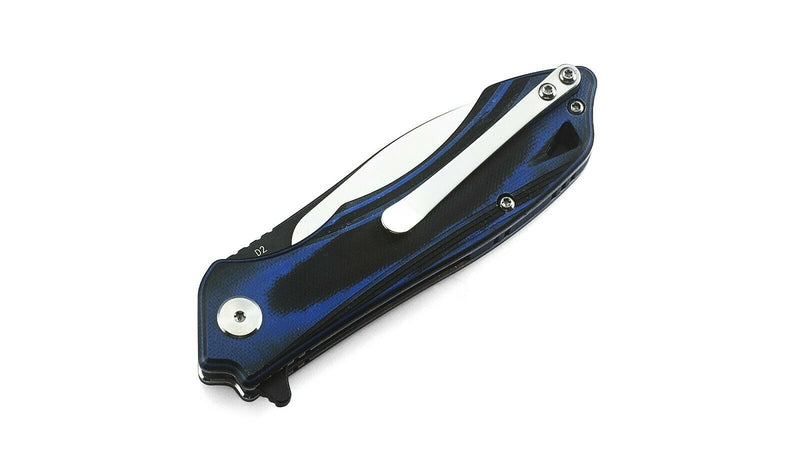 Bestech Knives Beluga Folding Knife 3" D2 Tool Steel Blade Black/Blue G10 Handle G11G2 -Bestech Knives - Survivor Hand Precision Knives & Outdoor Gear Store