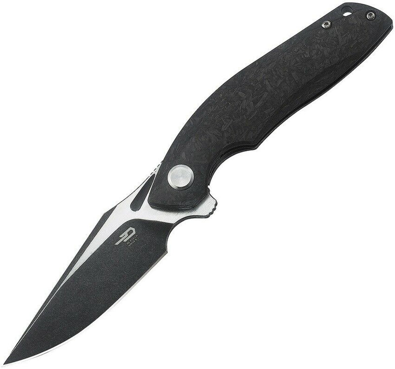 Bestech Knives Ghost Folding Knife 3.5" S35VN Steel Blade Titanium/Carbon Fiber Handle T1905C2 -Bestech Knives - Survivor Hand Precision Knives & Outdoor Gear Store