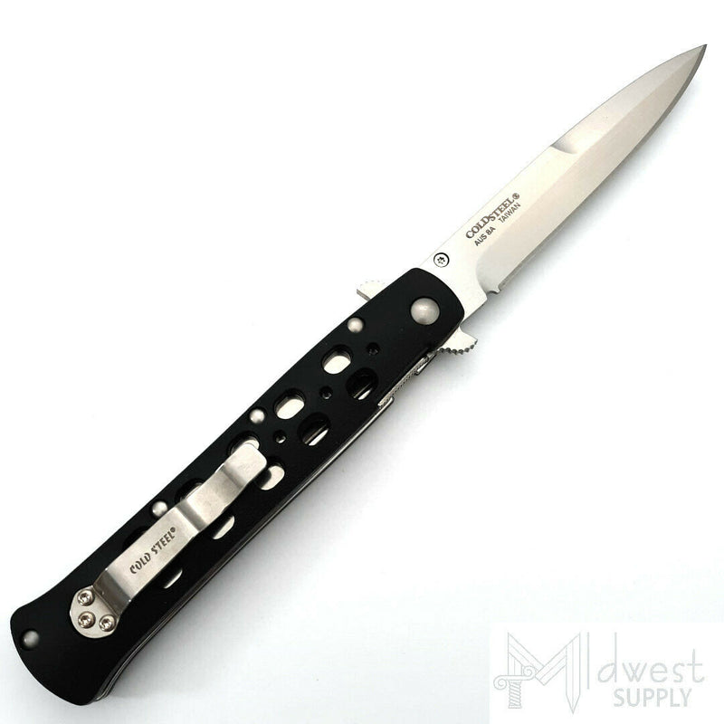 Cold Steel Ti-Lite Linerlock Folding Knife 4" AUS-8A Steel Blade Black Zytel Handle 26SP -Cold Steel - Survivor Hand Precision Knives & Outdoor Gear Store