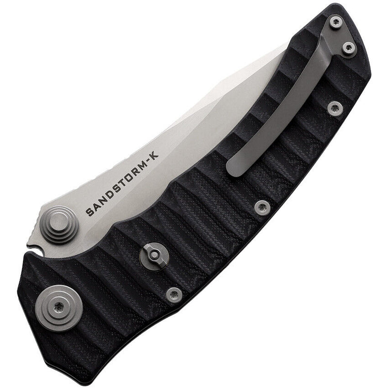 Maxace Sandstorm K Folding Knife 4.5" Bohler K110 Steel Blade Black Sculpted G10 Handle MCK05 -Maxace - Survivor Hand Precision Knives & Outdoor Gear Store