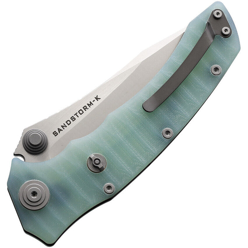 Maxace Sandstorm K Folding Knife 4.5" Bohler K110 Steel Blade Jade Sculpted G10 Handle MCK06 -Maxace - Survivor Hand Precision Knives & Outdoor Gear Store