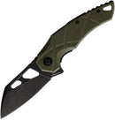 Fox Edge Atrax Liner Folding Knife 2.88" 8Cr13MoV Steel Blade Green G10 Handle 012 -Fox Edge - Survivor Hand Precision Knives & Outdoor Gear Store
