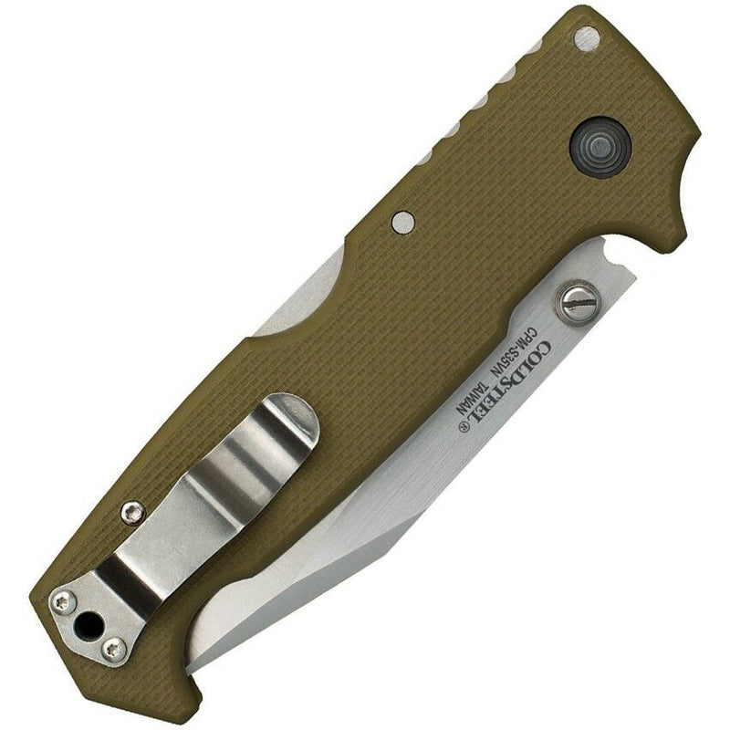Cold Steel SR1 Folding Knife 4" CPM S35VN Steel Blade Green G10 Textured Handle 62L -Cold Steel - Survivor Hand Precision Knives & Outdoor Gear Store