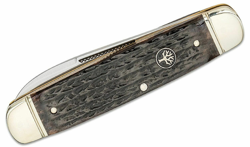 Boker Cattle Folding Knife 3.25" Bohler N690 Steel Blade Jigged Bone Handle 112910 -Boker - Survivor Hand Precision Knives & Outdoor Gear Store